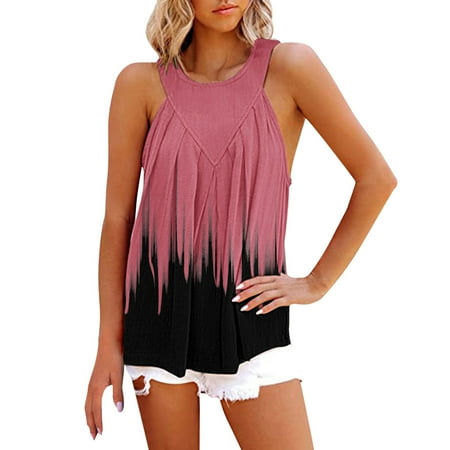Women Casual Printing Sleeveless Halter Tank Summer Pleated Flowy Cami Loose Dressy Shirts Beach Blouse Tops 2 Pk Night Gowns Black Long Top for Women
Women Casual Printing Sleeveless Halter Tank Summer Pleated Flowy Cami Loose Dressy Shirts Beach Blouse Tops 2 Pk Night Gowns Black Long Top for Women