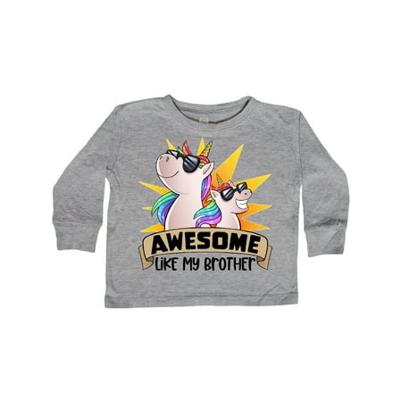 Inktastic Awesome Like My Brother Cute Unicorn Family in Sunglasses Gift Toddler Boy or Toddler Girl Long Sleeve T-Shirt
Inktastic Awesome Like My Brother Cute Unicorn Family in Sunglasses Gift Toddler Boy or Toddler Girl Long Sleeve T-Shirt