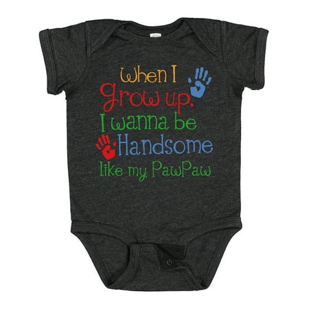Inktastic Handsome Like My PawPaw Gift Baby Boy Bodysuit
