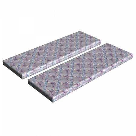 Abstract Bench Cushion Set of 2 Doodle Waves in Pastel Color Repeating Striped Swirls in Vertical Order Boho Style Standard Size Foam Pad and Decorative Cover Multicolor by Ambesonne
Abstract Bench Cushion Set of 2 Doodle Waves in Pastel Color Repeating Striped Swirls in Vertical Order Boho Style Standard Size Foam Pad and Decorative Cover Multicolor by Ambesonne