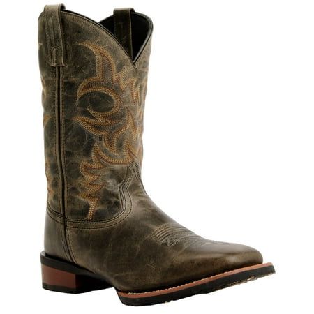 Laredo Men s 11 Western Boot Broad Square Toe Grey 7.5 D(M) US