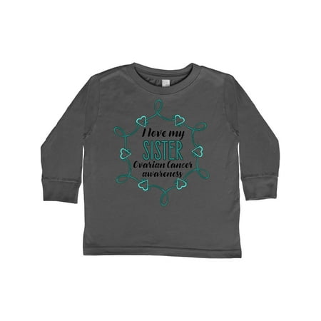 Inktastic I Love My Sister Ovarian Cancer Awareness Gift Toddler Boy or Toddler Girl Long Sleeve T-Shirt 
Inktastic I Love My Sister Ovarian Cancer Awareness Gift Toddler Boy or Toddler Girl Long Sleeve T-Shirt