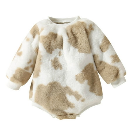 Outfits for Toddler Girls Easter Outfit Baby Boys Girls Romper Outwear Plush Long Sleeve Cow Printed Thick Warm Sweatshirt Jumpsuits Snow Jumpsuits for Girls
Outfits for Toddler Girls Easter Outfit Baby Boys Girls Romper Outwear Plush Long Sleeve Cow Printed Thick Warm Sweatshirt Jumpsuits Snow Jumpsuits for Girls