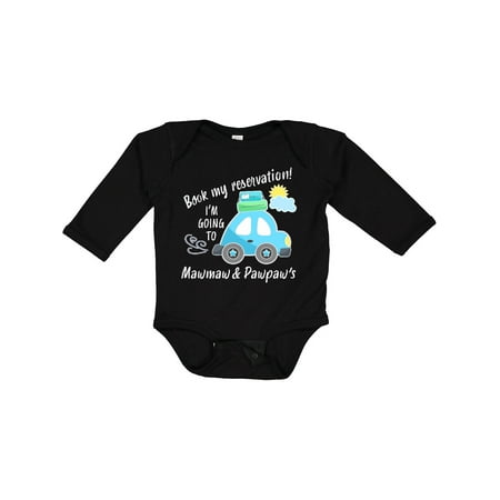 Inktastic Book my Reservation! I m Going To Mawmaw and Pawpaw Boys or Girls Long Sleeve Baby Bodysuit
Inktastic Book my Reservation! I m Going To Mawmaw and Pawpaw Boys or Girls Long Sleeve Baby Bodysuit