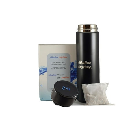 Executive Water Bottle- 2 Lids (LED Display & Steel Lid) & 3 Alkaline Water Pouches
Executive Water Bottle- 2 Lids (LED Display & Steel Lid) & 3 Alkaline Water Pouches
