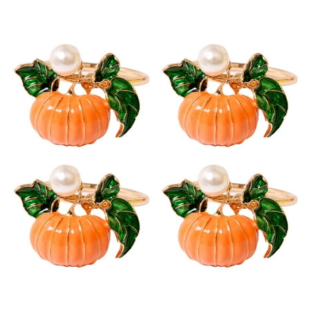 SIEYIO 4/6pcs Thanksgiving Napkin Rings Pumpkin Napkin Holders Fall Napkin Buckle for Halloween Holidays Weddings Party Dinner Table Decor
SIEYIO 4/6pcs Thanksgiving Napkin Rings Pumpkin Napkin Holders Fall Napkin Buckle for Halloween Holidays Weddings Party Dinner Table Decor