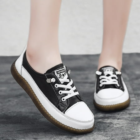 Women‘s Lace-up Flat Sneakers Casual Solid Color Low Top Walking Shoes Lightweight Non-slip Shoes
Women‘s Lace-up Flat Sneakers Casual Solid Color Low Top Walking Shoes Lightweight Non-slip Shoes