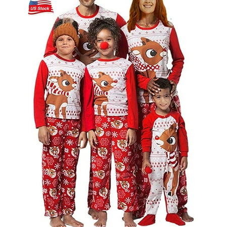 Cathery Christmas Family Matching Pajamas Set Reindeer Printed Xmas Santa Sleepwear Nightwear
Cathery Christmas Family Matching Pajamas Set Reindeer Printed Xmas Santa Sleepwear Nightwear