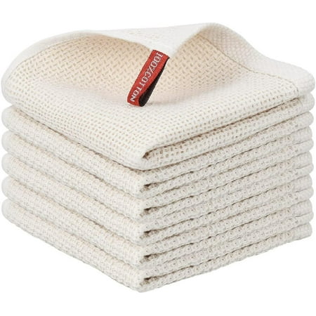 6 Pack 100% Cotton Waffle Weave Kitchen Towels Soft and Absorbent Kitchen Dish Rags Dish Cloths for Washing Dishes 12x12 Inches Beige
6 Pack 100% Cotton Waffle Weave Kitchen Towels Soft and Absorbent Kitchen Dish Rags Dish Cloths for Washing Dishes 12x12 Inches Beige