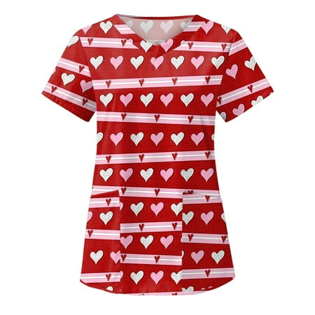 Women Scrubs Top Working Uniform Nurses Clothing Workwear Short Sleeve V-Neck Tops Party Thanksgiving T-Shirts Daily Tshirt
Women Scrubs Top Working Uniform Nurses Clothing Workwear Short Sleeve V-Neck Tops Party Thanksgiving T-Shirts Daily Tshirt