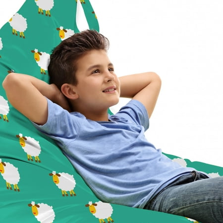 Cartoon Lounger Chair Bag Sheep Bedtime Theme Lamp Sleep Well Concept Pattern High Capacity Storage with Handle Container Lounger Size Sea Green Orange White by Ambesonne
Cartoon Lounger Chair Bag Sheep Bedtime Theme Lamp Sleep Well Concept Pattern High Capacity Storage with Handle Container Lounger Size Sea Green Orange White by Ambesonne