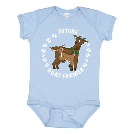 Inktastic Future Goat Farmer with Cute Goats and Hoof Prints Gift Baby Boy or Baby Girl Bodysuit 
Inktastic Future Goat Farmer with Cute Goats and Hoof Prints Gift Baby Boy or Baby Girl Bodysuit