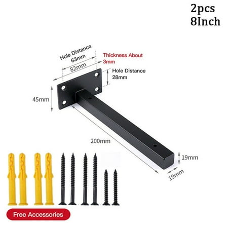 Lierteer 2Pcs Stainless steel Industrial Wall Shelf Bracket Heavy Shelf Support Brackets 8inch
Lierteer 2Pcs Stainless steel Industrial Wall Shelf Bracket Heavy Shelf Support Brackets 8inch