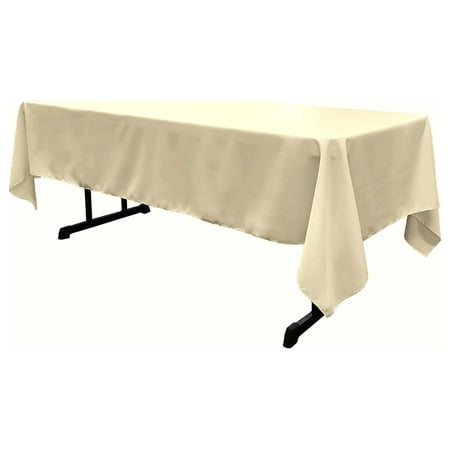 Rectangular Polyester Poplin Fabric Reusable Party Tablecloth (Ivory 60 Wide x 108 Long)
Rectangular Polyester Poplin Fabric Reusable Party Tablecloth (Ivory 60 Wide x 108 Long)
