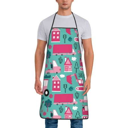 Aprons for Men Women - pink excavator Cooking Kitchen Apron Chef Apron Waterproof Apron for Painting Pottery Baking BBQ Gardening Salon Gift For women Men
Aprons for Men Women - pink excavator Cooking Kitchen Apron Chef Apron Waterproof Apron for Painting Pottery Baking BBQ Gardening Salon Gift For women Men