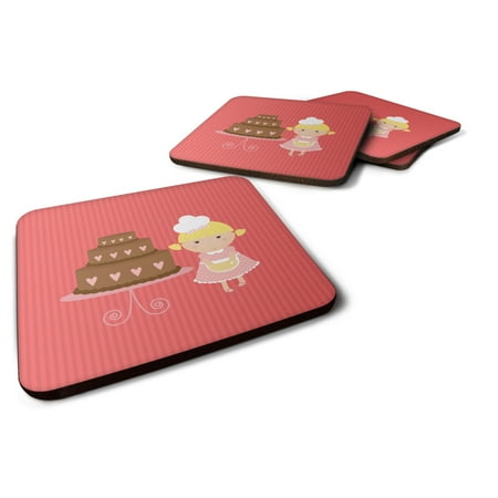 Carolines Treasures BB7265FC Valentines Cake Baker Blonde Foam Coaster Set of 4 3 1/2 x 3 1/2 multicolor
Carolines Treasures BB7265FC Valentines Cake Baker Blonde Foam Coaster Set of 4 3 1/2 x 3 1/2 multicolor