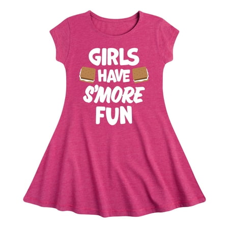 Instant Message - Girls Have Smore Fun - Toddler & Youth Girls Fit & Flare Dress
Instant Message - Girls Have Smore Fun - Toddler & Youth Girls Fit & Flare Dress