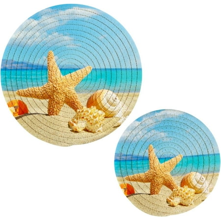 SKYSONIC Sea Beach Trivets Set of 2 Kitchen Decoration Pot Holders Set Heat Resistant Pot Holders Set for Hot Dishes/Pot/Bowl/Teapot/Hot Pot Holders
SKYSONIC Sea Beach Trivets Set of 2 Kitchen Decoration Pot Holders Set Heat Resistant Pot Holders Set for Hot Dishes/Pot/Bowl/Teapot/Hot Pot Holders