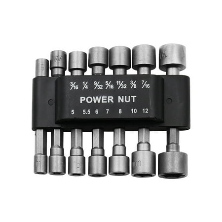 Nut Driver Bit Set Adapter Metric Socket For Wrench Screw Hex Handle Screwdriver Set (silver) (14pcs)
Nut Driver Bit Set Adapter Metric Socket For Wrench Screw Hex Handle Screwdriver Set (silver) (14pcs)
