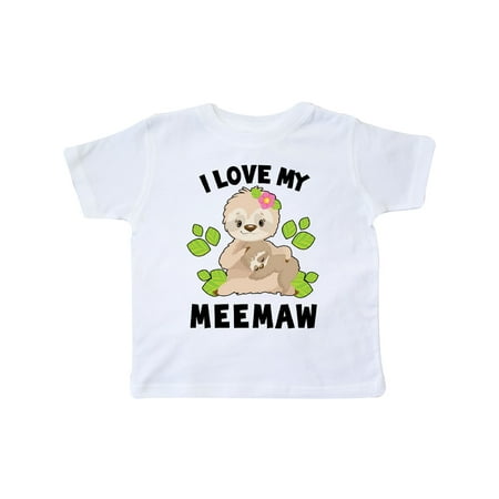 Inktastic Cute Sloth I Love My Meemaw with Green Leaves Gift Toddler Boy or Toddler Girl T-Shirt 
Inktastic Cute Sloth I Love My Meemaw with Green Leaves Gift Toddler Boy or Toddler Girl T-Shirt