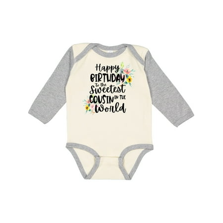 Inktastic Happy Birthday To The Sweetest Cousin In The World Gift Baby Girl Long Sleeve Bodysuit
Inktastic Happy Birthday To The Sweetest Cousin In The World Gift Baby Girl Long Sleeve Bodysuit