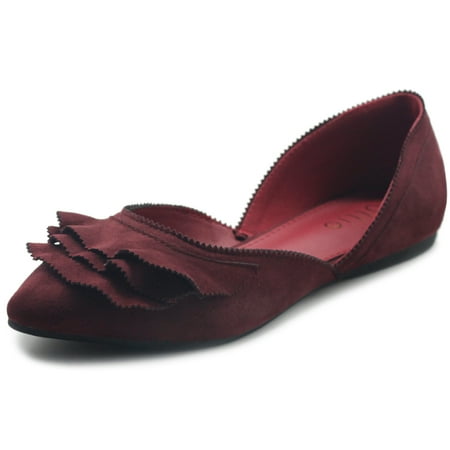 Ollio Women s Shoes Faux Suede Slip On Scallped Collar Pointed Toe Ballet Flats ZY00F70
Ollio Women s Shoes Faux Suede Slip On Scallped Collar Pointed Toe Ballet Flats ZY00F70