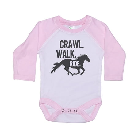 Crawl Walk Ride (Horse) Baby Onesie