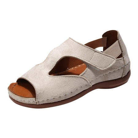 Cathalem Fashion Summer Women Sandals Thick Bottom Lightweight Hook Loop Elastic Band Fish Mouth Open Toe Breathable Leopard Print Beige 39
Cathalem Fashion Summer Women Sandals Thick Bottom Lightweight Hook Loop Elastic Band Fish Mouth Open Toe Breathable Leopard Print Beige 39
