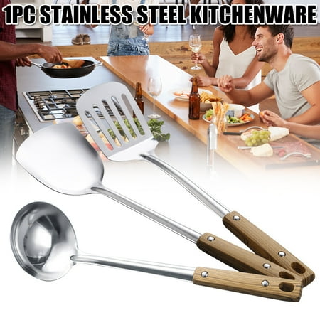 New Cooking Tools 1pcs Spatula Shovel Soup Spoon with Wooden Handle Kitchen Tools Stainless Steel Cooking Tools Cooking Accessory-1
New Cooking Tools 1pcs Spatula Shovel Soup Spoon with Wooden Handle Kitchen Tools Stainless Steel Cooking Tools Cooking Accessory-1