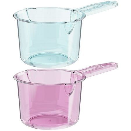 2pcs Water Ladle Plastic Water Scoop Bath Ladle Dipper Bathroom Essential