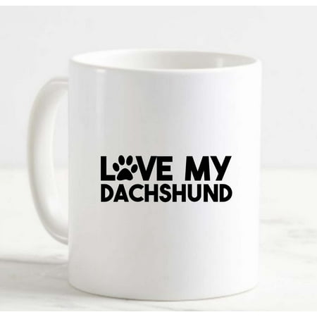 Coffee Mug Love My Dachshund Paw Print Dog Animals White Cup Funny Gifts for work office him her
Coffee Mug Love My Dachshund Paw Print Dog Animals White Cup Funny Gifts for work office him her