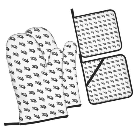 Tebeau SeTurtle27 Print 4 Pcs Oven Mitts and Pot Holders 500°F High Heat Resistant Kitchen Oven Mitts with Pot holders Long Oven Mitts for Baking and Cooking
Tebeau SeTurtle27 Print 4 Pcs Oven Mitts and Pot Holders 500°F High Heat Resistant Kitchen Oven Mitts with Pot holders Long Oven Mitts for Baking and Cooking