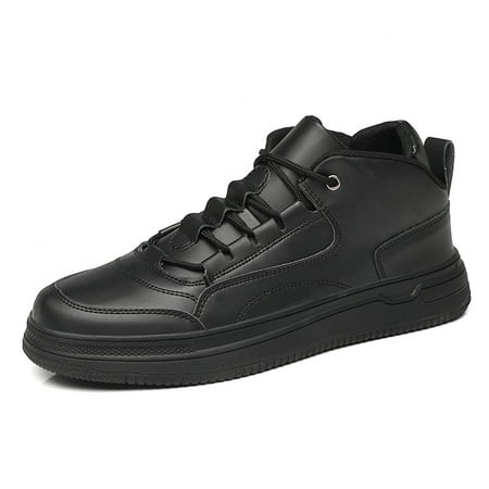Men‘s High Top Solid Color Faux Leather Lightweight Lace Up Casual Sneakers Elevator Shoes
Men‘s High Top Solid Color Faux Leather Lightweight Lace Up Casual Sneakers Elevator Shoes