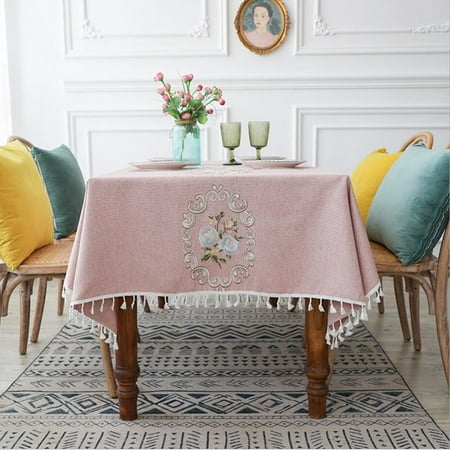 UMMH Decorative Linen Tablecloth With Tassel Waterproof Oilproof Thick Rectangular Wedding Dining Table Cover Tea Table Cloth
UMMH Decorative Linen Tablecloth With Tassel Waterproof Oilproof Thick Rectangular Wedding Dining Table Cover Tea Table Cloth