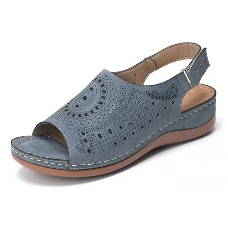 Women‘s Hollow Out Flat Sandals Solid Color Hook & Loop Strap Non-slip Open Toe Shoes Retro Outdoor Sandals
Women‘s Hollow Out Flat Sandals Solid Color Hook & Loop Strap Non-slip Open Toe Shoes Retro Outdoor Sandals