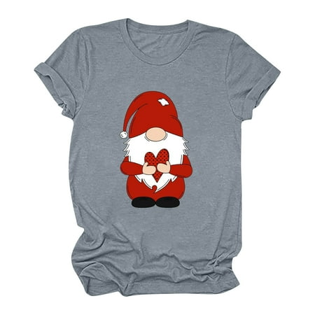 Womens Tops Corset Tops for Women Ladies Valentine s Day Love Print Leisure Short Sleeve Crewneck Tops T-shirt White Long Sleeve Shirts for Women Valentine Shirts for Women Clearance Gray L
Womens Tops Corset Tops for Women Ladies Valentine s Day Love Print Leisure Short Sleeve Crewneck Tops T-shirt White Long Sleeve Shirts for Women Valentine Shirts for Women Clearance Gray L