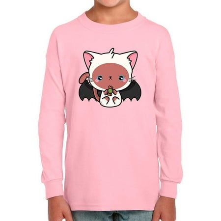 Cute Vampire Kitten W Candy Long Sleeve Toddler -Image by Shutterstock 3 Toddler