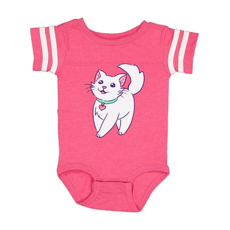 Inktastic Cute White Kitty Cat Gift Baby Boy or Baby Girl Bodysuit