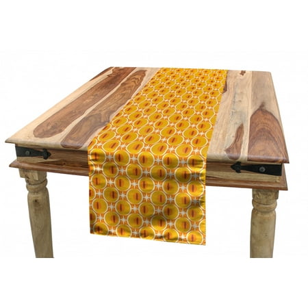 Retro Table Runner Round Orange Like in Tangerine Tones Dining Room Kitchen Rectangular Runner 3 Sizes by Ambesonne
Retro Table Runner Round Orange Like in Tangerine Tones Dining Room Kitchen Rectangular Runner 3 Sizes by Ambesonne