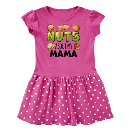 Inktastic Nuts About My Mama Peanut Almond Pistachio Gift Toddler Girl Dress