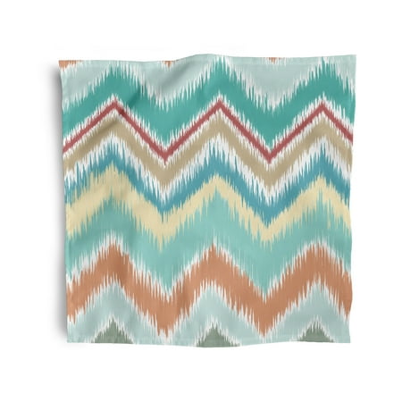 Simply Daisy 18 x 18 Green Chevron Rug Napkins Set of 4