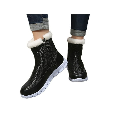 Crocowalk Women Non Slip Plaid Winter Warm Shoes Walking Resistant Comfort Plush Lining Snow Boots Black 5
Crocowalk Women Non Slip Plaid Winter Warm Shoes Walking Resistant Comfort Plush Lining Snow Boots Black 5