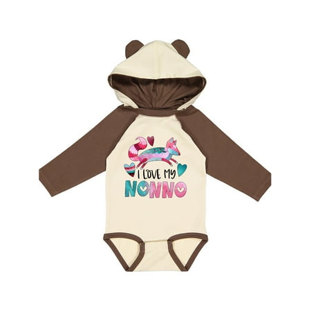 Inktastic I Love My Nonno Pink and Blue Fox with Hearts Gift Baby Boy or Baby Girl Long Sleeve Bodysuit
Inktastic I Love My Nonno Pink and Blue Fox with Hearts Gift Baby Boy or Baby Girl Long Sleeve Bodysuit