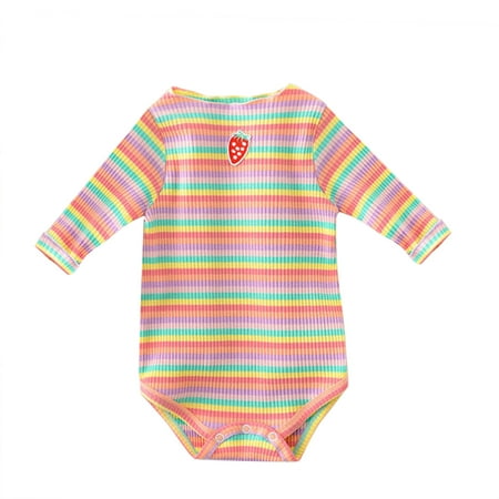 Honeeladyy Winter Newborn Infant Baby Boys Girls Rainbow Striped Print Romper Bodysuit Outfits Pink Sales
Honeeladyy Winter Newborn Infant Baby Boys Girls Rainbow Striped Print Romper Bodysuit Outfits Pink Sales