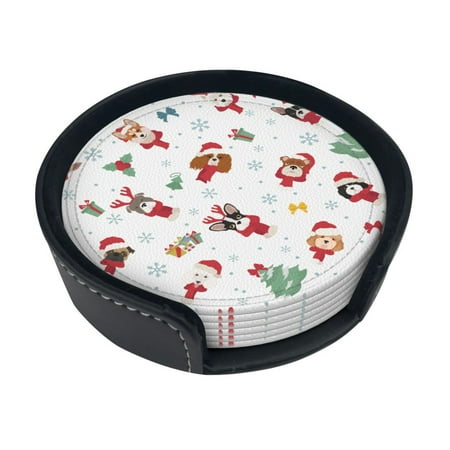 Round Pu Leather Coaster Bulldog Heat - Resistant Beverage Cup Mat-Fancy Decor For Kitchen Office Dining Room Table - Drink Protector 6-Slice
Round Pu Leather Coaster Bulldog Heat - Resistant Beverage Cup Mat-Fancy Decor For Kitchen Office Dining Room Table - Drink Protector 6-Slice