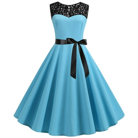 jsaierl Tea Party Dress for Women Vintage 1950s Retro Sleeveless Lace Splice Solid Party Prom Swing Dresses for women 2023
jsaierl Tea Party Dress for Women Vintage 1950s Retro Sleeveless Lace Splice Solid Party Prom Swing Dresses for women 2023