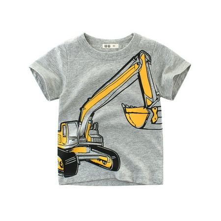 Boy Carton T-shirts Short Sleeve Toddler Tees Children Basic T-Shirts Carton Vehicles 12M-9T
Boy Carton T-shirts Short Sleeve Toddler Tees Children Basic T-Shirts Carton Vehicles 12M-9T