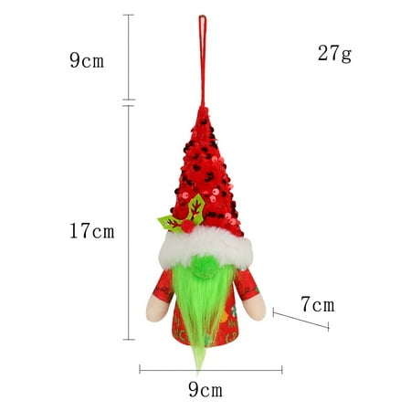 Livesture Christmas Glow Decorative Pendant Cute Green Beard Old Man Red sequin hat for men
Livesture Christmas Glow Decorative Pendant Cute Green Beard Old Man Red sequin hat for men