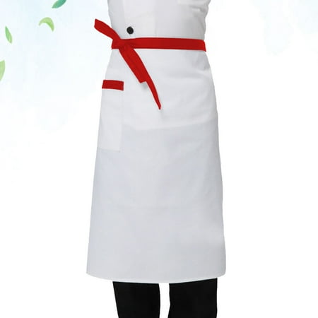 Chef Apron Unisex Short Cooking Apron Half-length Apron with Pocket For Chef Waiter Waitress (White Red Rim Pocket)
Chef Apron Unisex Short Cooking Apron Half-length Apron with Pocket For Chef Waiter Waitress (White Red Rim Pocket)