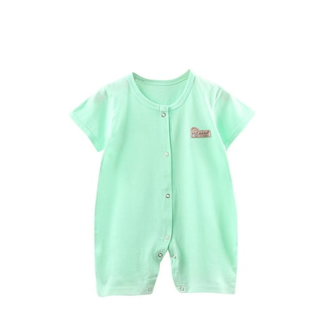TFEOQRY Baby Boys Girls Rompers Soft Rompers Jumpsuit Summer New Ribbed Solid Color Button Comfortable Bodysuit Round Neck Short Sleeved Onesie Clothes Green
TFEOQRY Baby Boys Girls Rompers Soft Rompers Jumpsuit Summer New Ribbed Solid Color Button Comfortable Bodysuit Round Neck Short Sleeved Onesie Clothes Green